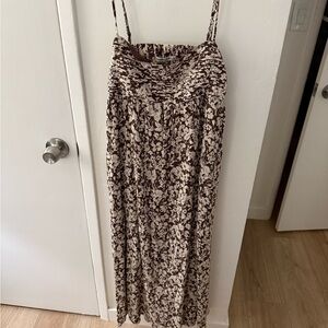 Abercrombie & Fitch | Brown Floral Midi Dress